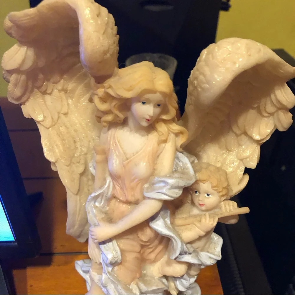 Seraphim Golden Angel & her Cherub! - Picture 3 of 15